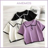 [Mã WASTUP giảm 10% tối đa 30K đơn 99K] [SẴN Áo thun polo croptop Quảng Châu AMM0001